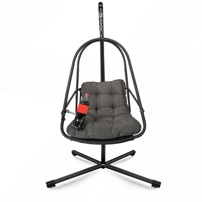 Swing Egg Chair with Stand for Indoor and Outdoor Use