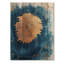 Or tranche de bois bleu turquoise Reverie II - décoration murale arbre en bois - sur bois de pin naturel-1393399802
