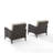 Mosca Wicker - Person Patio Conversation Sets with Cushions-49317798