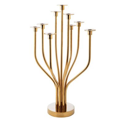 Radiant Tree 36" Stainless Steel Tabletop Candelabra