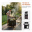 Chariot de barbecue extérieur avec armoire de rangement