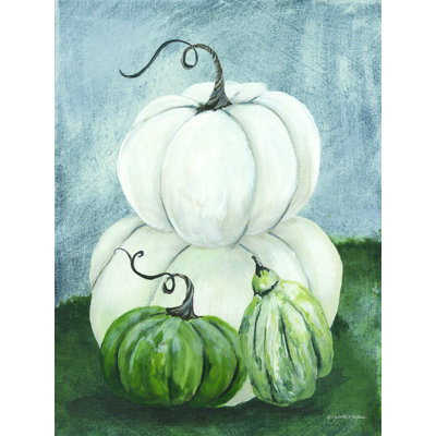 «Sunny Day Pumpkins I» par Julie Norkus, reproduction sur toile tendue