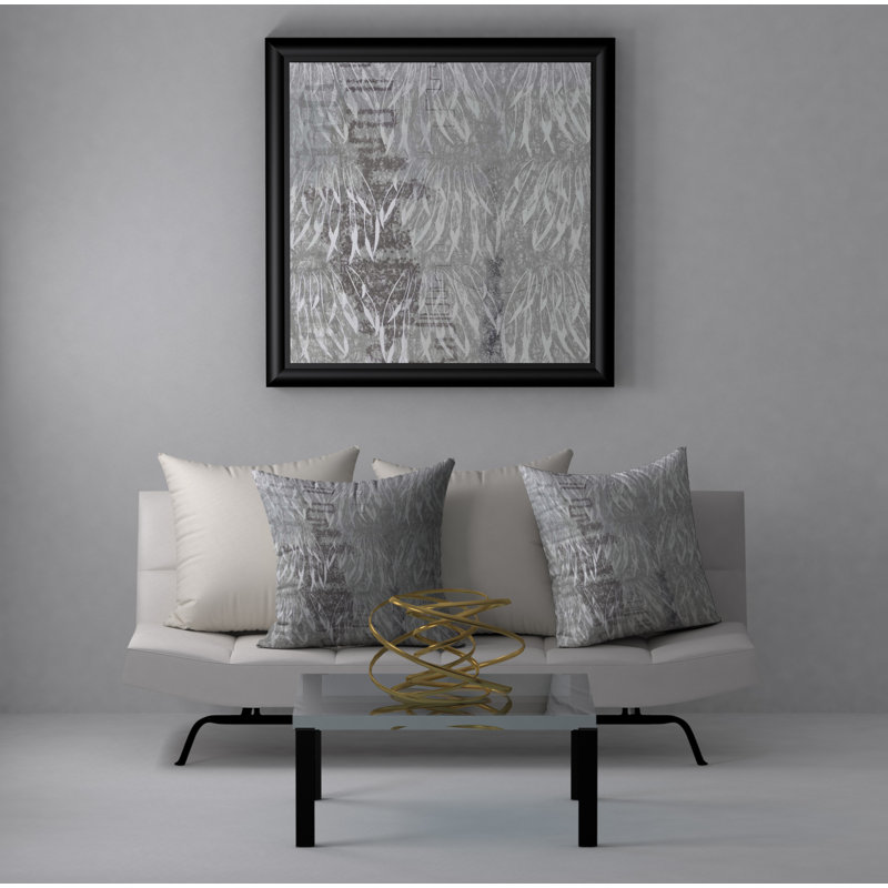 Abstract Reversible Throw Pillow, 18" x 18"