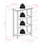 Commode de rangement 6 tiroirs Eleia-1603696388