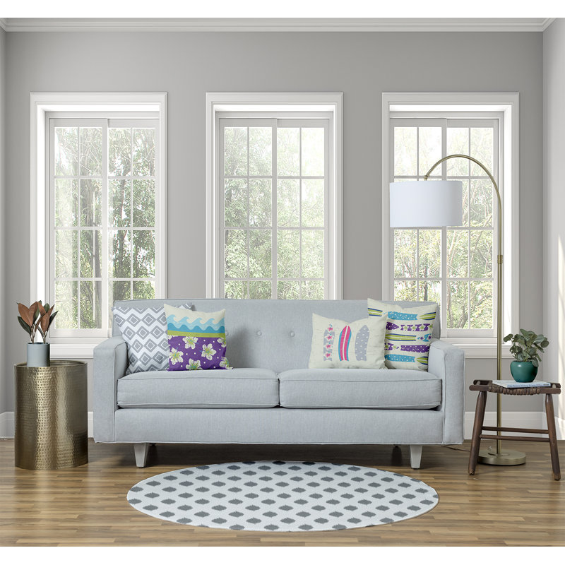 Junie Chenille Polka Dots Indoor Rug, Round 5'
