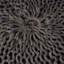 Pouf moderne tricoté en gris foncé pour animal de compagnie - Fascination faite à la main, 20 po x 14 po Grace ronde, 20 po