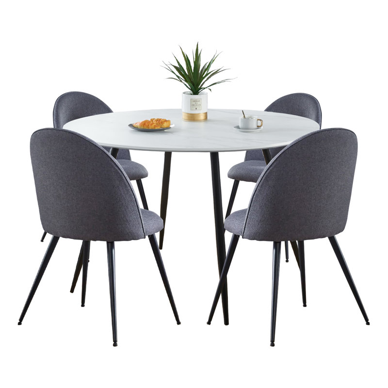 Mose 4 - Person Dining Set, White