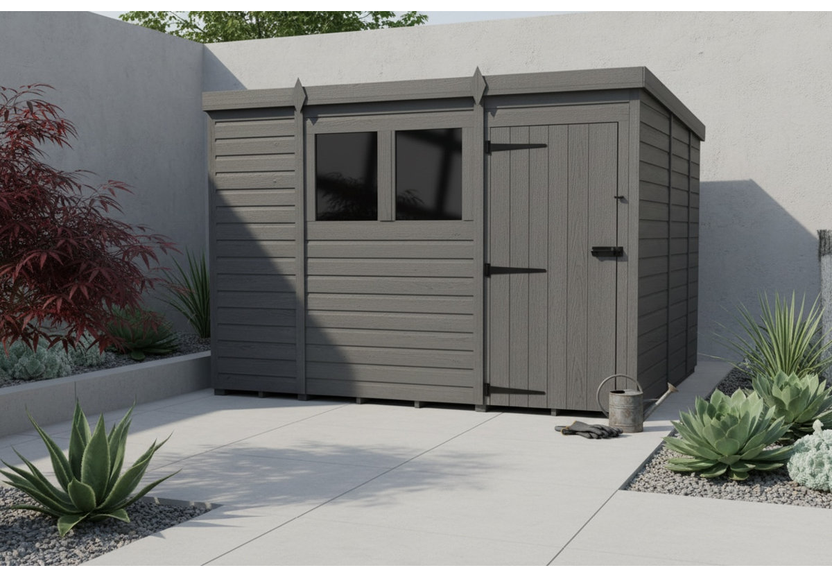 Sheda R W Total Sheds 10x8 PENT COMPOSITE SHED | Wayfair.co.uk
