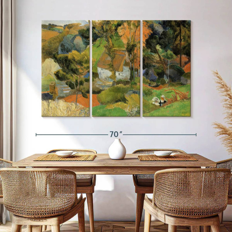 Paysage d'Alvord à Pont-Aven, H 42 po x l 65 po