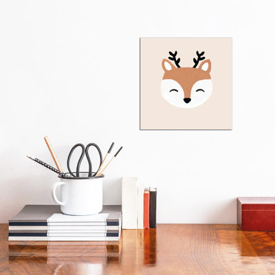 Blush Deer - Wrapped Canvas Print
