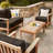 Rectangular Teak Outdoor Coffee Table , 47'' in. W 24'' in. D