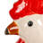 Decorative Stoneware Rooster Container with Lid and Distressed Finish
