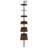 Christy Walnut Owens 96-Inch 6-Shelf Wall Bookshelf