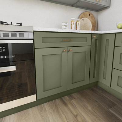 Sinber Ready to Assemble Solid Wood Shaker Base Kitchen Cabinet