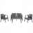 Durable And Comfortable Outdoor/Patio Seating Set,Suitable For Patios, Lawns, And Poolsides-1159222180