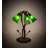 16" High Green Tiffany Pond Lily 5 Light Table Lamp-2138241366-2127056517