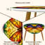 Ensemble de 2 tables basses gigognes Triangle