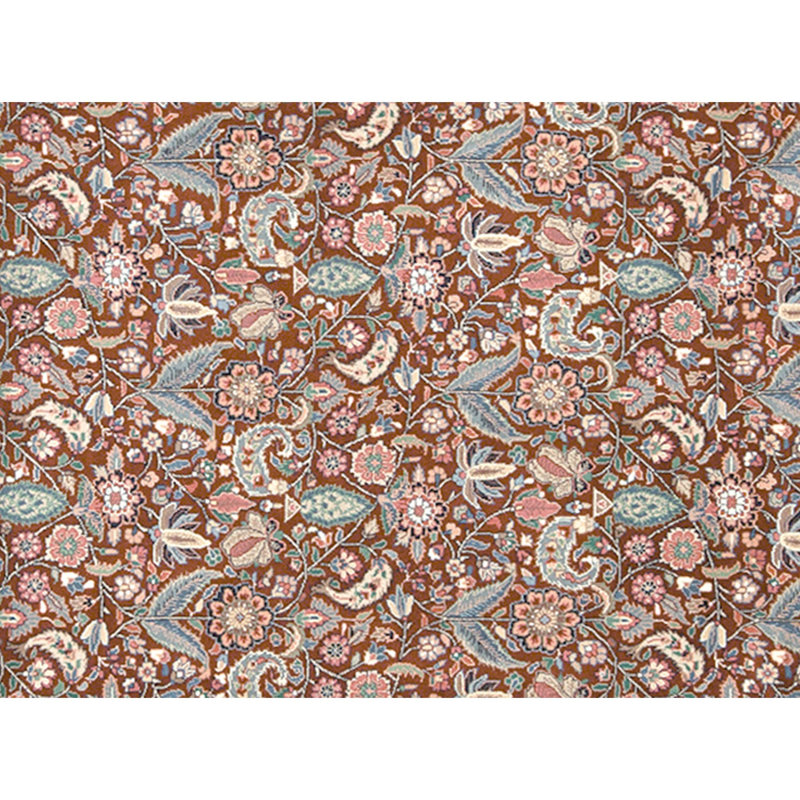 High-Quality Hand-Knotted Wine And Navy Area Rug