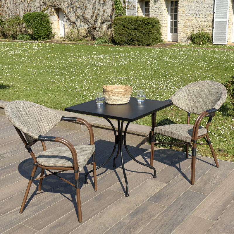 Dejontae 2 - Person Patio Dining Set with Square Table