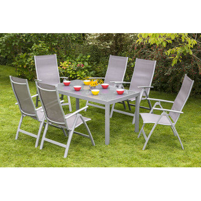 Vallee 6 - Person Rectangular Patio Dining Set