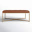 Endall Square Leather Ottoman-772542840