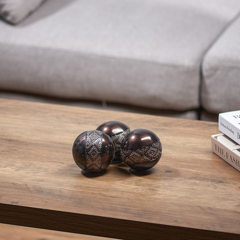Dublin Decorative Orbs, Brown