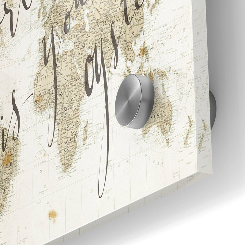 «The World is Your Oyster» par Sara Zieve Miller, art mural en verre acrylique, H 24 po x l 36 po x P 0,2 po