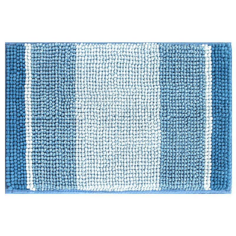 Tapis pour salle de bain Mersin, Bleu pierre, L 20 po x L 32 po