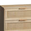 Armoire de rangement avec tiroir en rotin