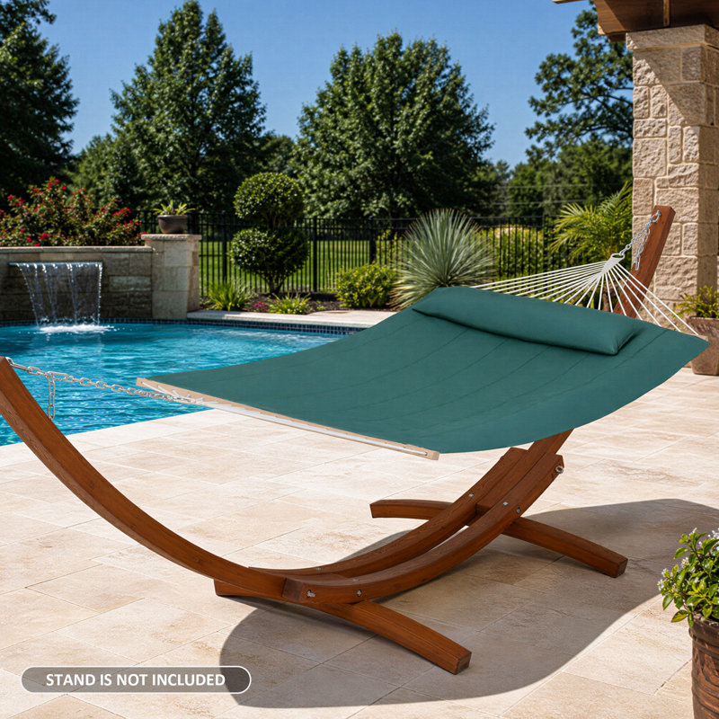 Senyah Double Spreader Bar Hammock, Forest Green