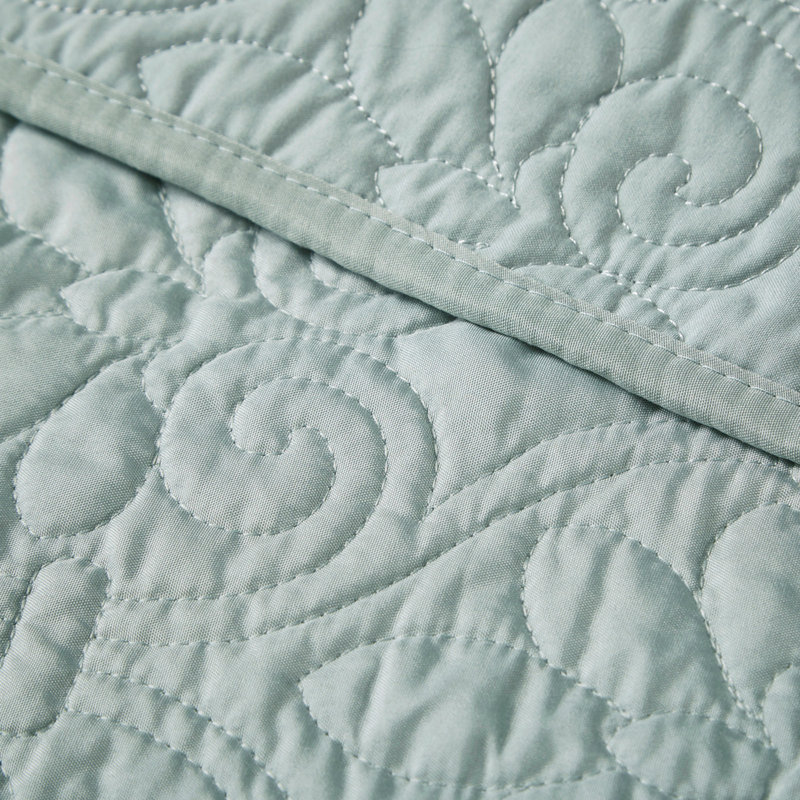 Jeté matelassé surdimensionné 60 x 70 po, Écume de mer, écume de mer