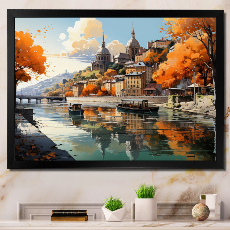 Mariell, Allemagne campagne campagne - impression, Cadre simple noir, H 24 po x l 32 po x P 1 po
