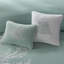 100% coton édredon simple et bordure décorative surdimensionnée avec coussins-120258552