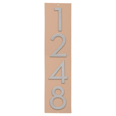 Plaque murale rectangulaire verticale flottante 6 po