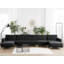 Cherry 6 Seater Velvet Large Corner Sofa -1715771034