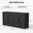 62"×31"×16" Wood Sideboard Cabinet with Adjustable Shelves-2010826291