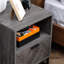 Ajeya 40cm W Steel Bedside Table