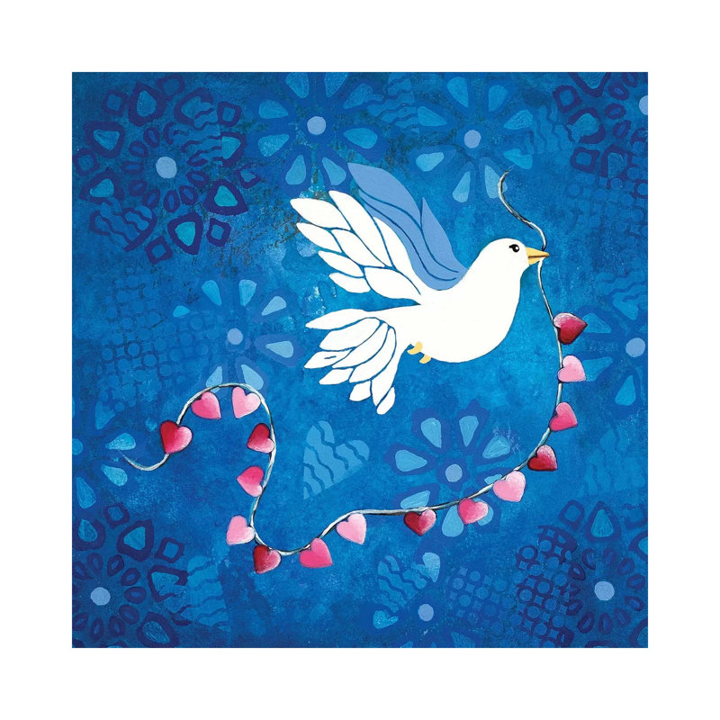 Bird Of Peace by Lisa Frances Judd - Wrapped Canvas Painting, 30.48 cm H x 30.48 cm W