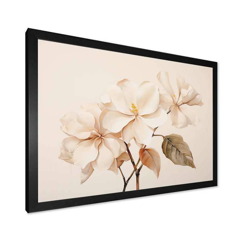 Murmure de fleurs de plumeria III - décoration murale Plumeria, Cadre photo noir simple, H 30 po x l 40 po x P 1,5 po