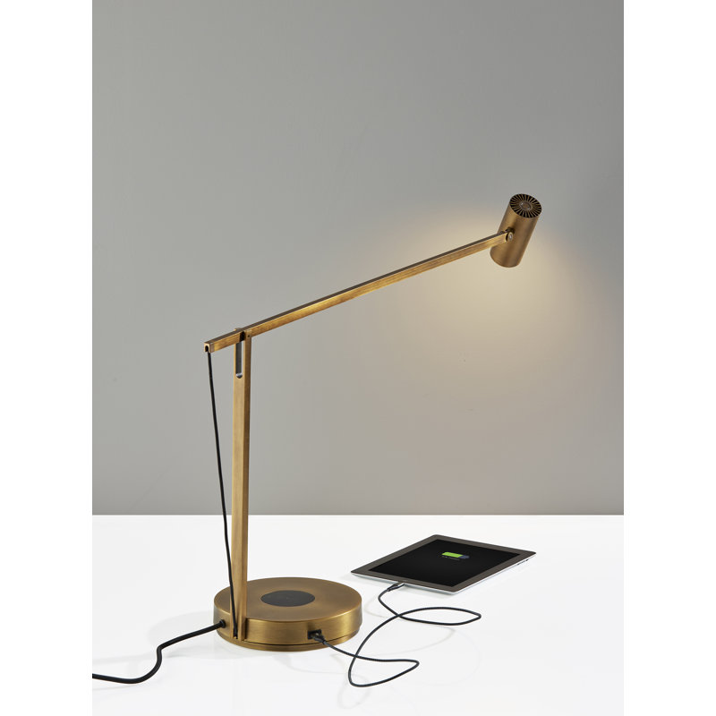 Cardie Metal USB Desk Lamp, Bronze Finish