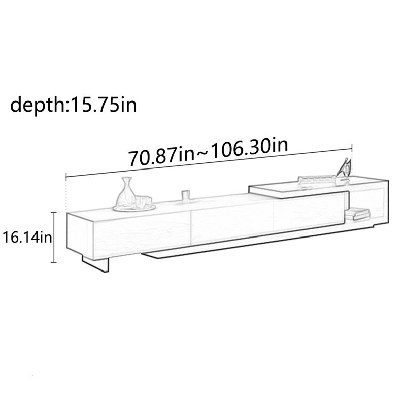 Nouveau design créatif de ce meuble télé