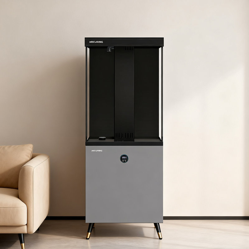 Réservoir d'aquarium léger en aluminium, 13,21 gallons (H 52,09 po x l 19,8 po x P 16,57 po, Gris