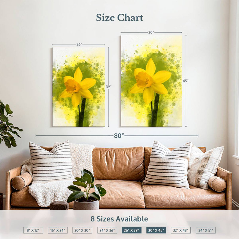 Harnek Daffodil Flower, 39" H x 26" W