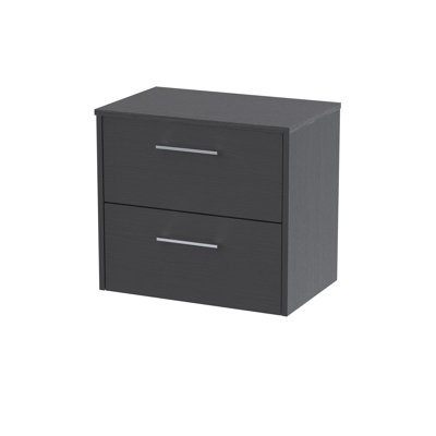Juno 600mm Wall Hung Single Vanity Unit with Worktop
