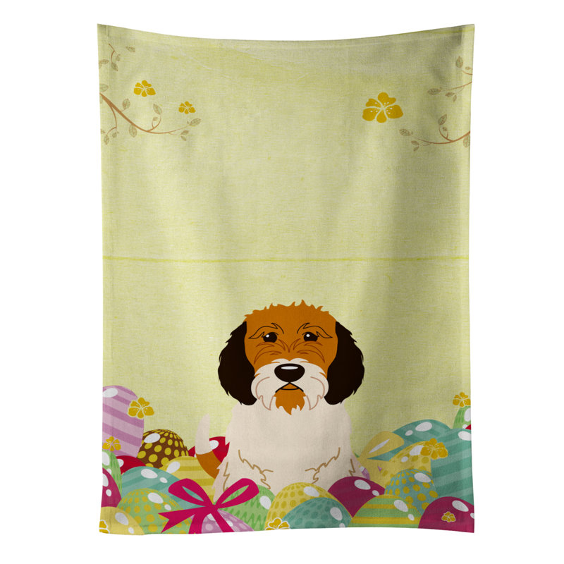 Chiffons rectangulaire basset griffon bruxellois vendéen de pâques œufs