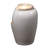 Ivory Ceramic Ripple Top Fountain, Decorative Water Fountain with LED Lights and Quiet Pump, Indoor Outdoor Water Feature for Patio, Garden, Deck, Balcony, Office and Home Décor, Relaxing Cascading Water Design-129619022