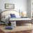 Marinez Upholstered Metal Standard Bed-1574542601