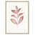 Toile avec cadre en bois beige