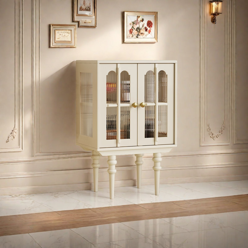 Armoire de rangement de style crème