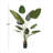 Faux Foliage Bird of Paradise Artificial Tree with Realistic Leaves and Black Plastic Pot